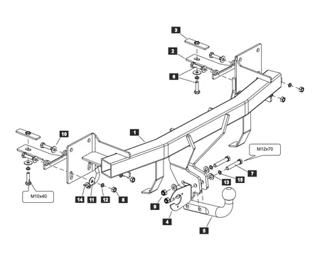 Фаркоп Sheriff для Mazda CX-4 2016-2024  2905.12 в Пермь