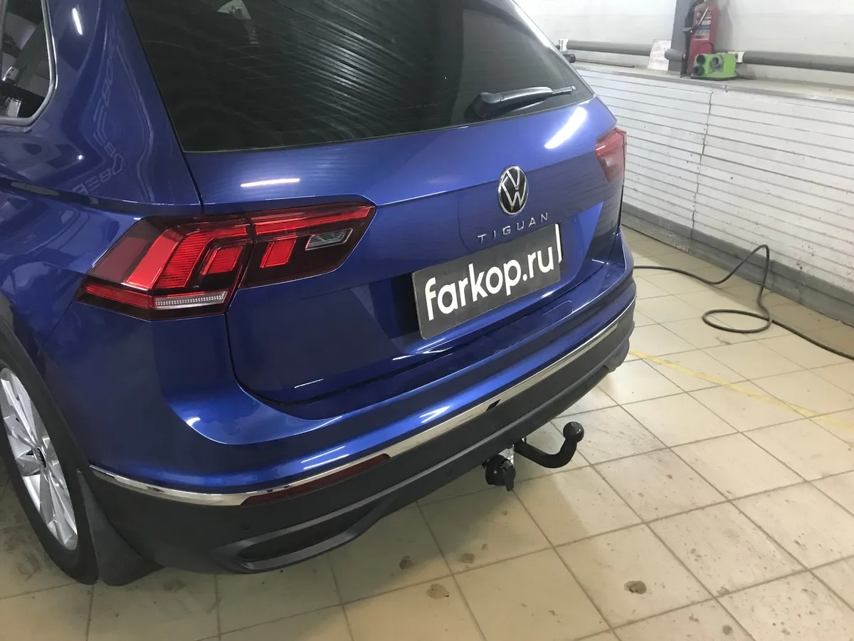 Фаркоп Лидер Плюс для Volkswagen Tiguan 2017- V123-A в Пермь Фаркоп Лидер Плюс для Volkswagen Tiguan 2017- V123-A в Пермь