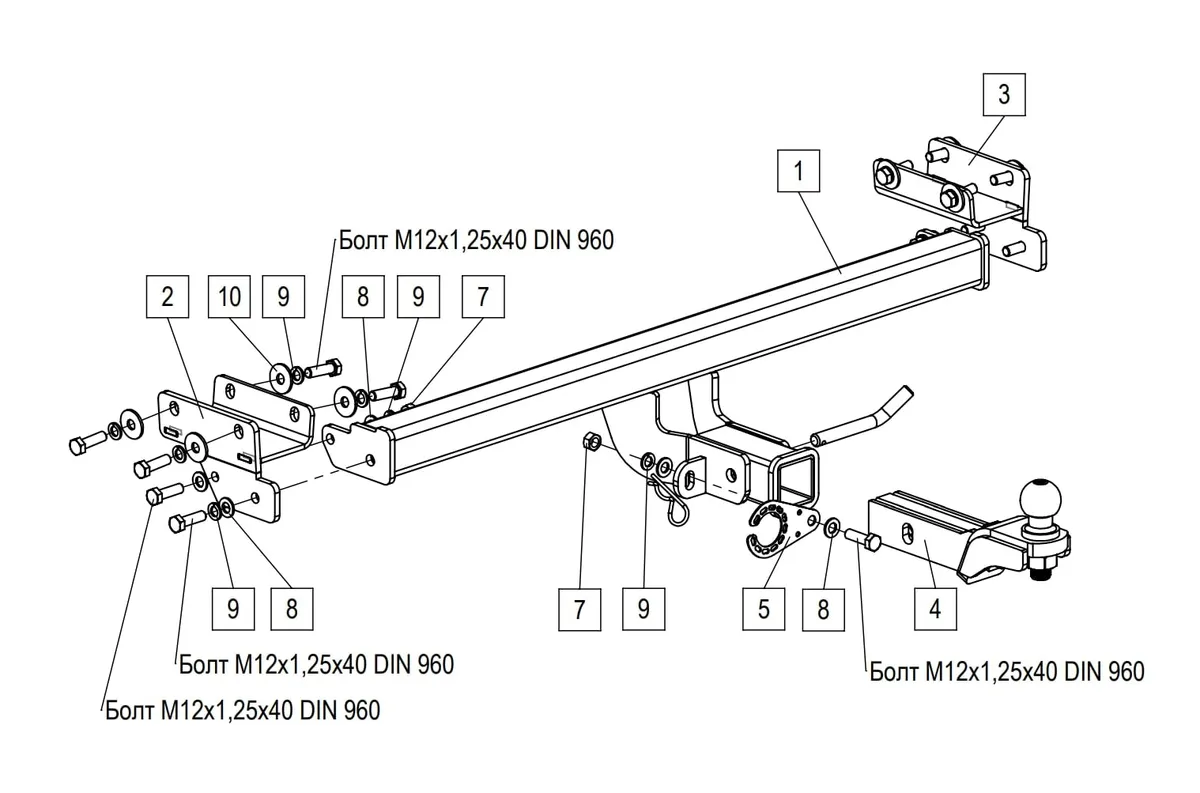 Фаркоп TowRus для Tenet T4L 2026- 269086 в Пермь