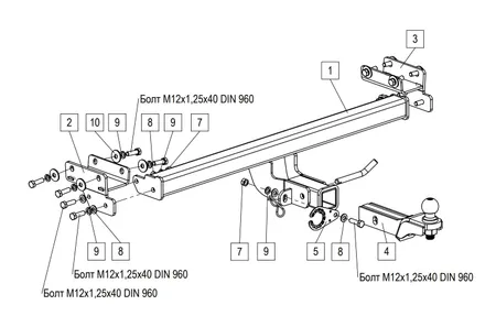 Фаркоп TowRus для Tenet T4L 2026- 269086 в Пермь