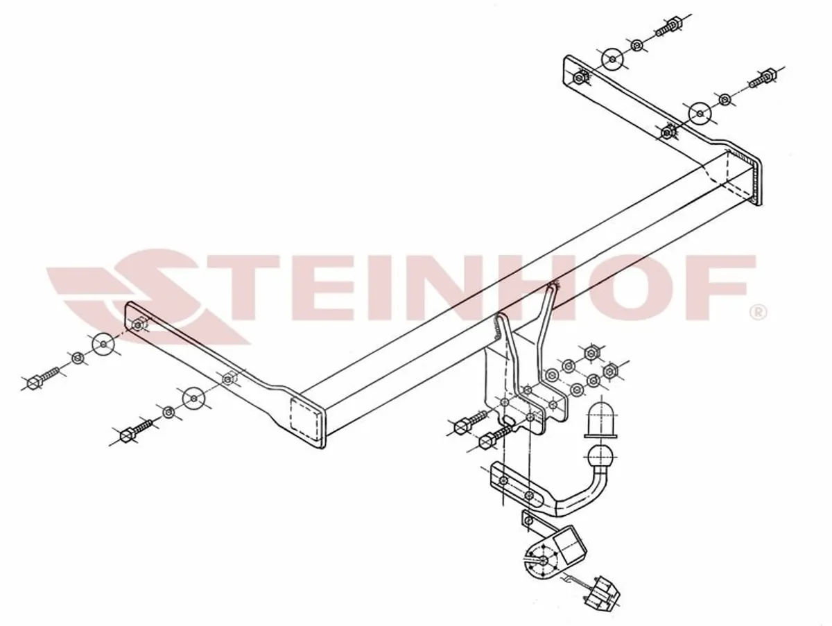 Фаркоп Steinhof для Skoda Octavia 2004-2013 S-341 в Пермь Фаркоп Steinhof для Skoda Octavia 2004-2013 S-341 в Пермь