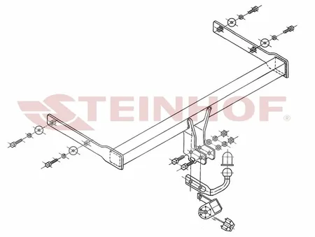Фаркоп Steinhof для Skoda Octavia 2004-2013 S-341 в Пермь