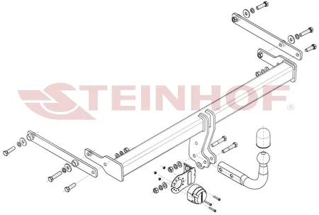 Фаркоп Steinhof для Mazda 3 (седан) 2019- Арт. M-061 M-061 в Пермь