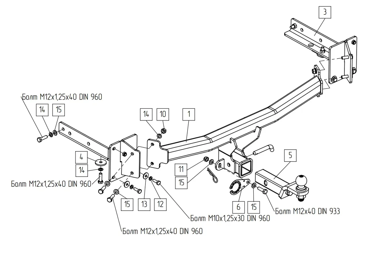 Фаркоп TowRus для LiXiang L6 2024- Арт. 288194 288194 в Пермь