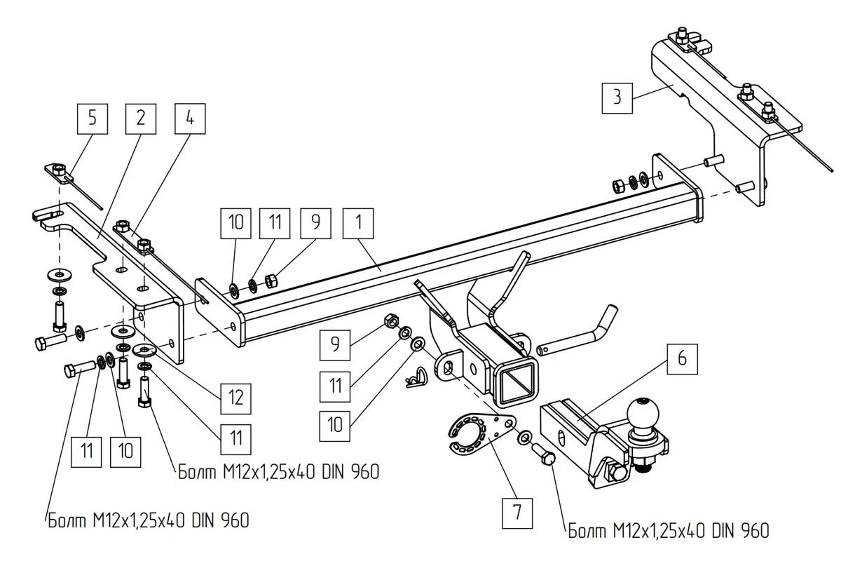 Фаркоп TowRus для Belgee X50 2023- 299413 в Пермь Фаркоп TowRus для Belgee X50 2023- 299413 в Пермь