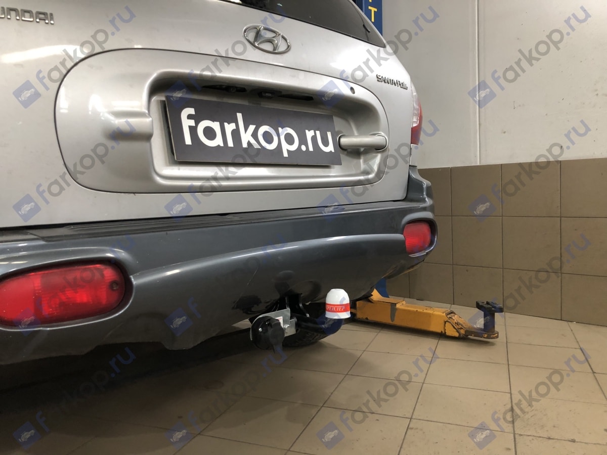 Установили фаркоп Трейлер для Hyundai Santa Fe 2003 г.в. Установили фаркоп Трейлер для Hyundai Santa Fe 2003 г.в.